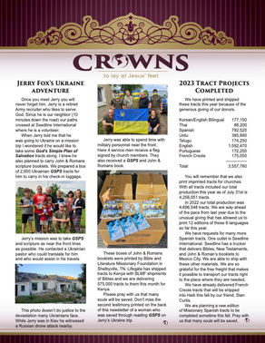 August, 2023 Crowns Newsletter