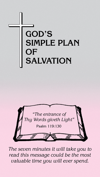 Seven Minutes God's Simple Plan of Salvation