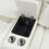 Thumbnail: U64	WHITE MOTION 3 PC SECTIONAL W/BLUETOOTH SPEAKER