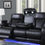 Thumbnail: U70-S	BLACK POWER RECLINING W/PWR HEADREST, READING LIGHT, MASSAGE, HEAT, AMBIE
