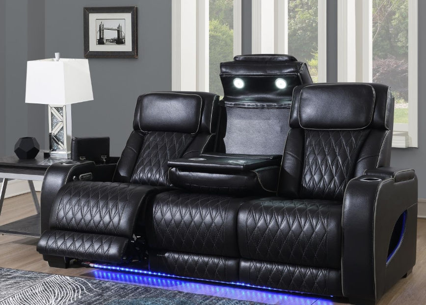 U70-S	BLACK POWER RECLINING W/PWR HEADREST, READING LIGHT, MASSAGE, HEAT, AMBIE
