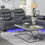 Thumbnail: U156-3PC	MOTION SOFA-MOTION LOVESEAT-MOTION CHAIR