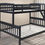 Thumbnail: S095	BLACK TWIN/FULL BUNK BED