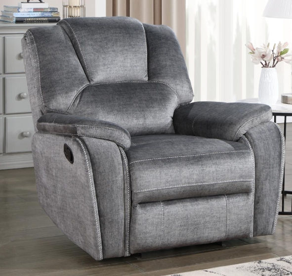 U121-R	GRAY MOTION RECLINER