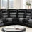 Thumbnail: U89	BLACK/GRAY MOTION 3 PC SECTIONAL