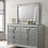 Thumbnail: B024-KDMCN	KING BED FRAME - DRESSER - MIRROR - CHEST - NIGHTSTAND