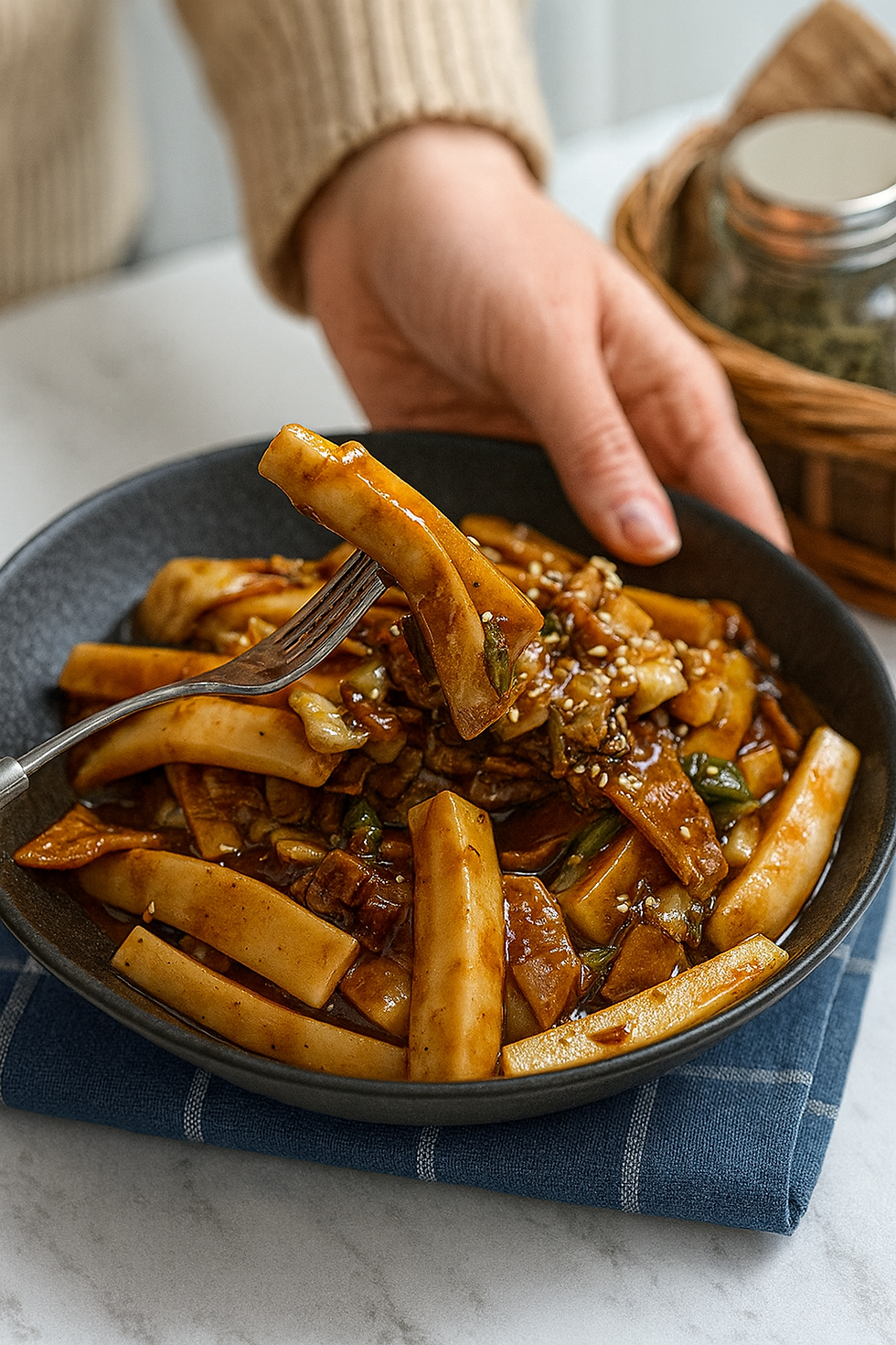 How to Make Jjajang Tteokbokki with 3-Minute Sauce
