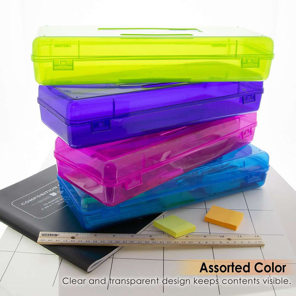 BAZIC Pencil Case Multipurpose Utility Box Ruler Length | MyFreshDash