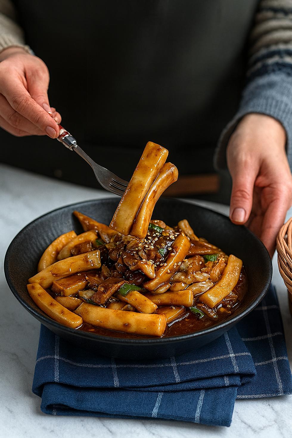 How to Make Jjajang Tteokbokki with 3-Minute Sauce