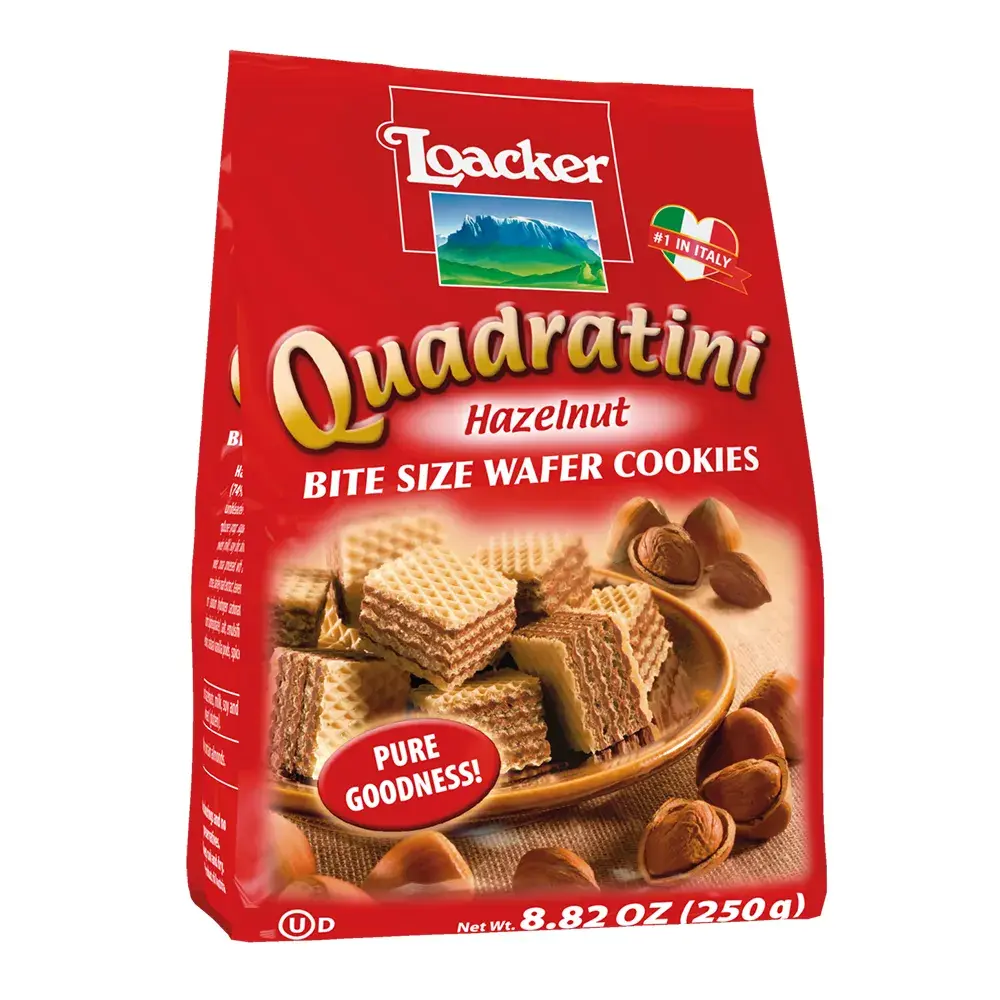 Loacker Quadratini Hazelnut – 8.82 oz (250 g)
