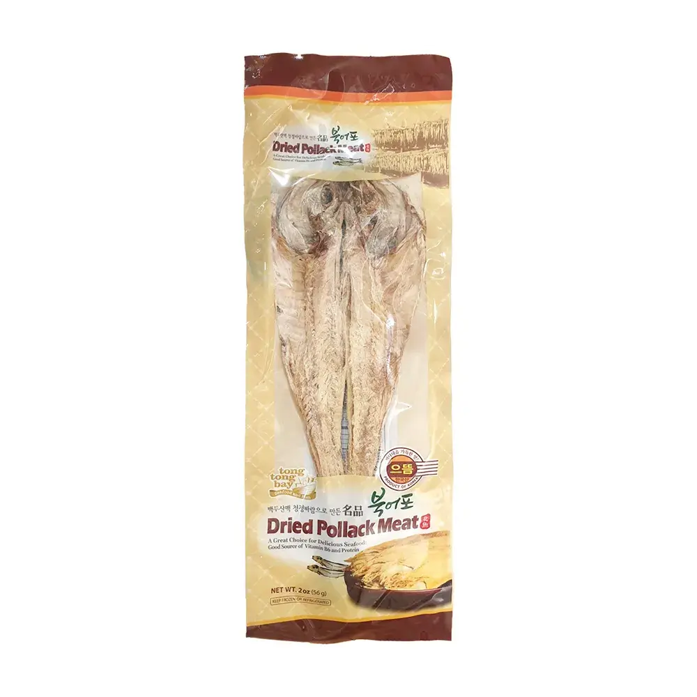 Tong Tong Bay Frozen Dried Pollock Meat 2 oz (56g)