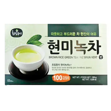 Choripdong Green Tea with Brown Rice 0.05 OZ (1.5g) 100 Tea Bags