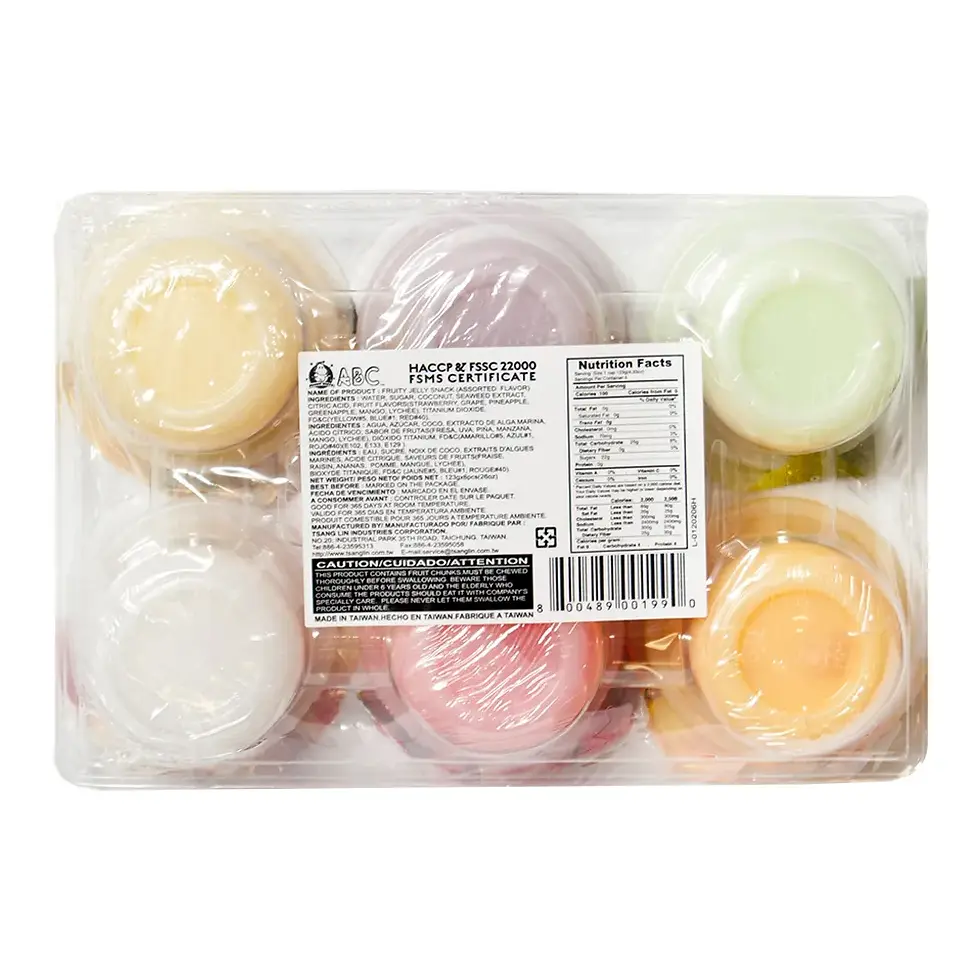 Thumbnail: ABC Fruity Jelly Snack Assorted Flavor – 4.33 oz (122 g), 6 cups