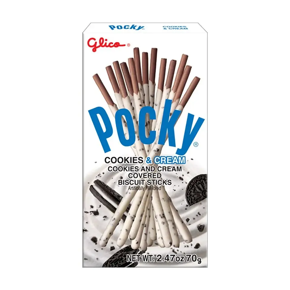 Glico Pocky Cookies & Cream – 2.47 oz (70 g)