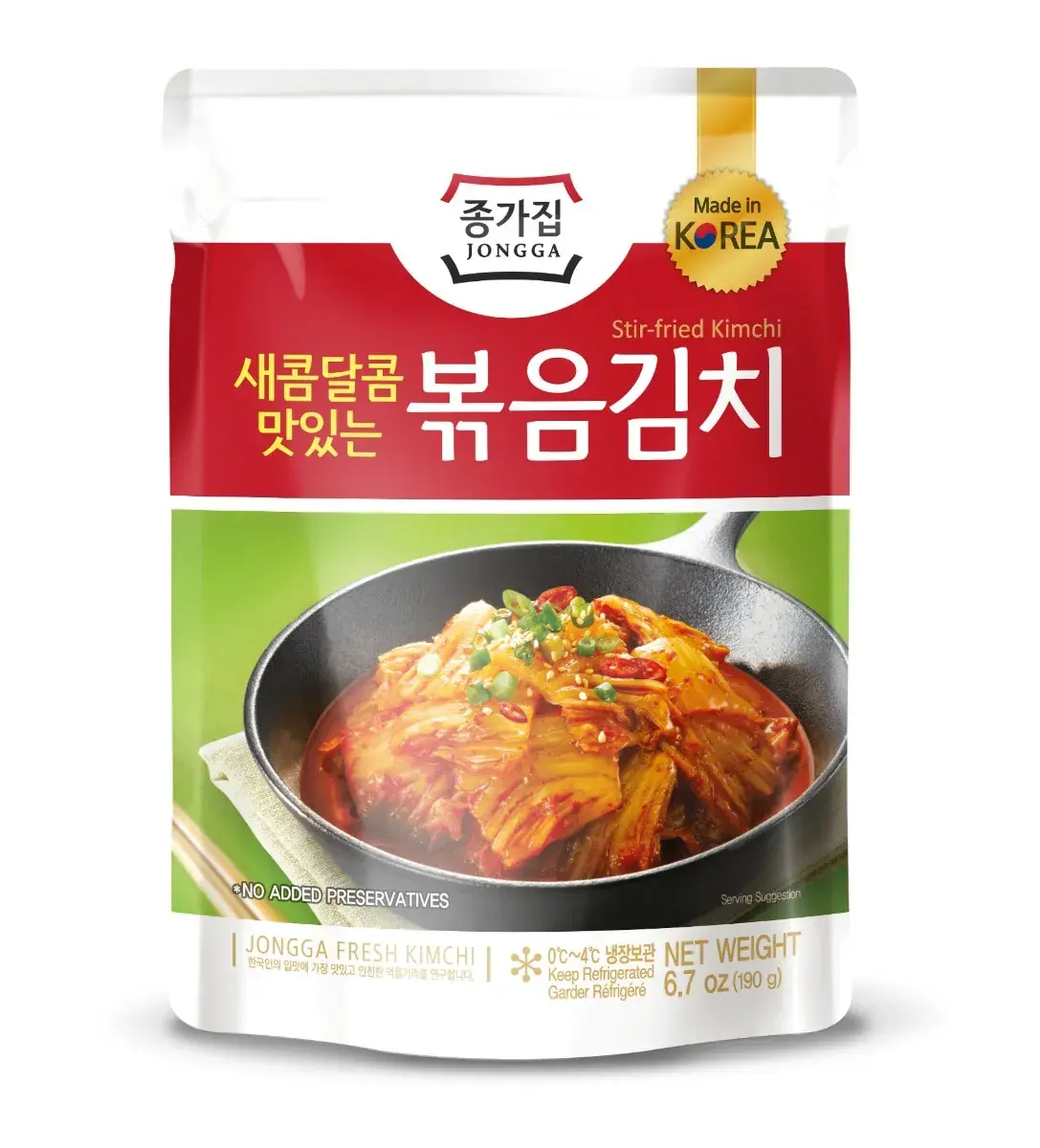 Jongga Fried Kimchi 6.7 oz (190g)