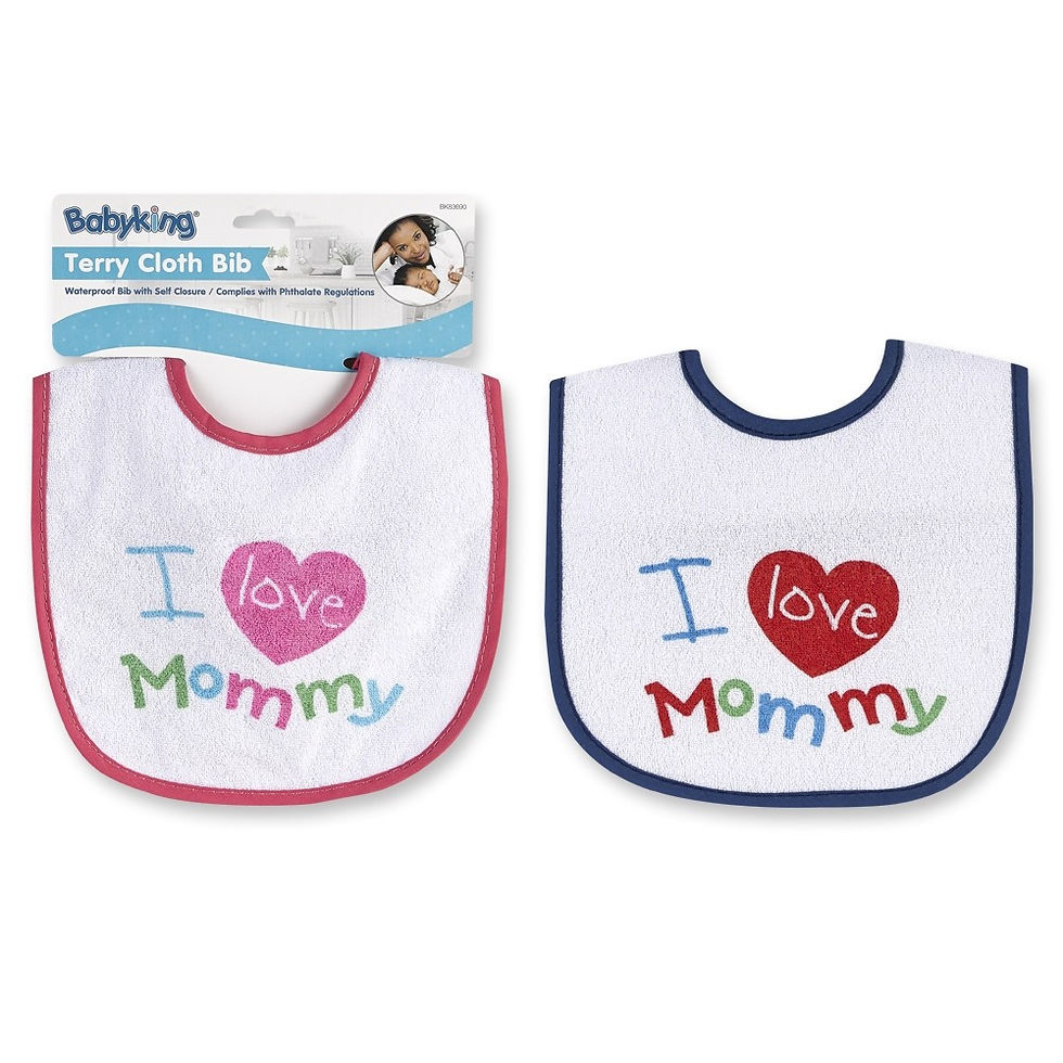 Baby King I Love Mommy Bib