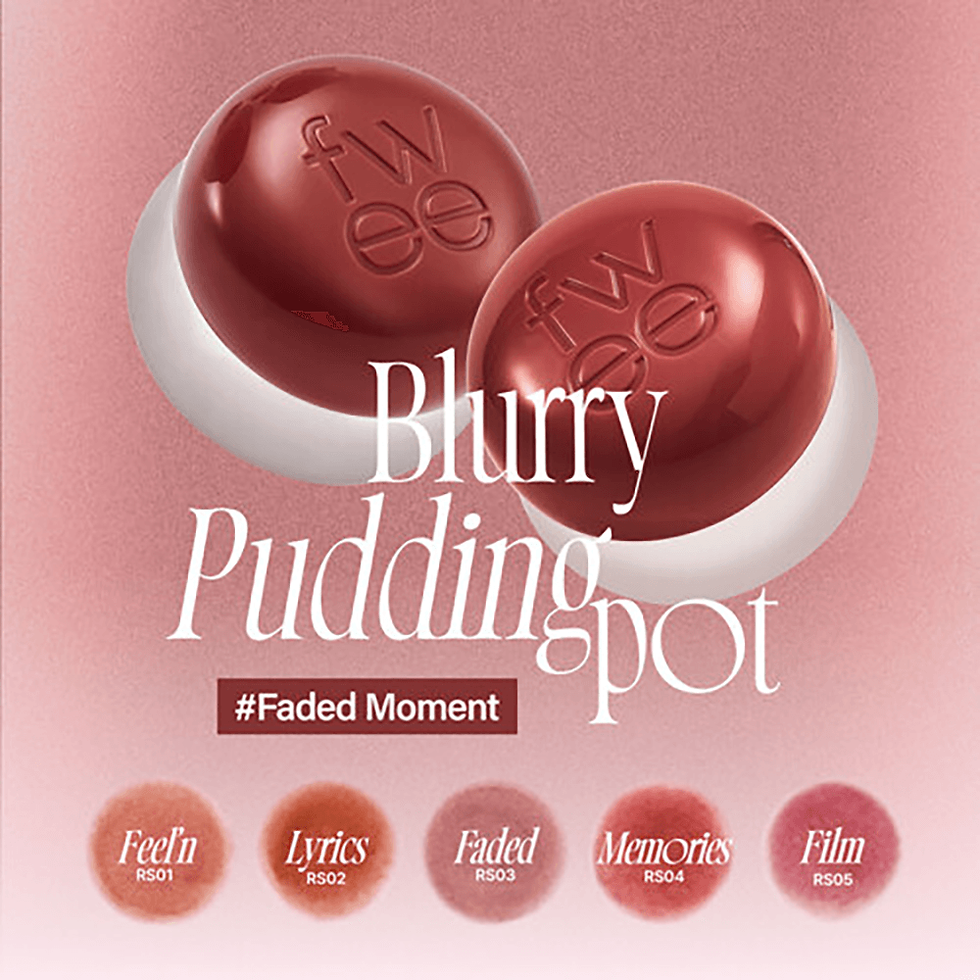 Thumbnail: FWEE RS04 Memories Lip & Cheek Blurry Pudding Pot – 0.17 oz (5 g)