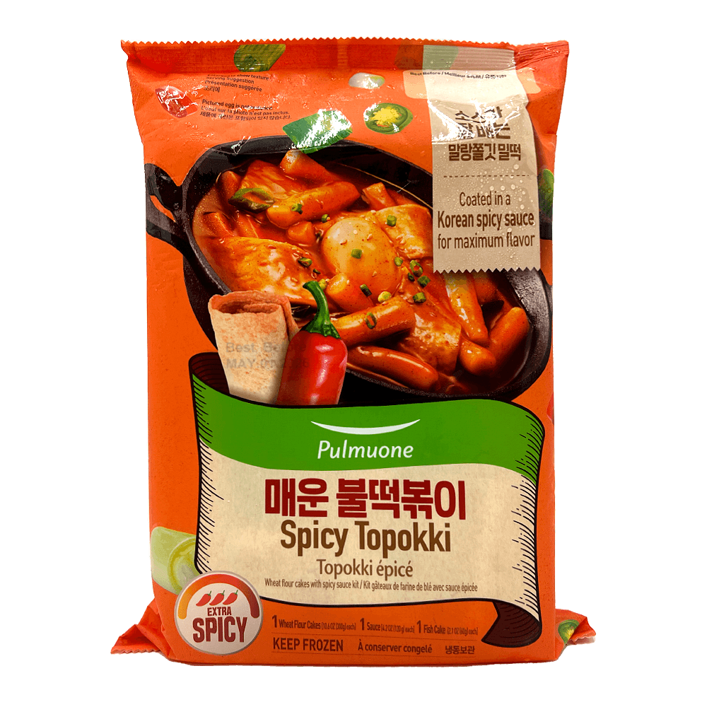 Pulmuone Spicy Toppokki – 16.93 oz (480 g, Frozen)