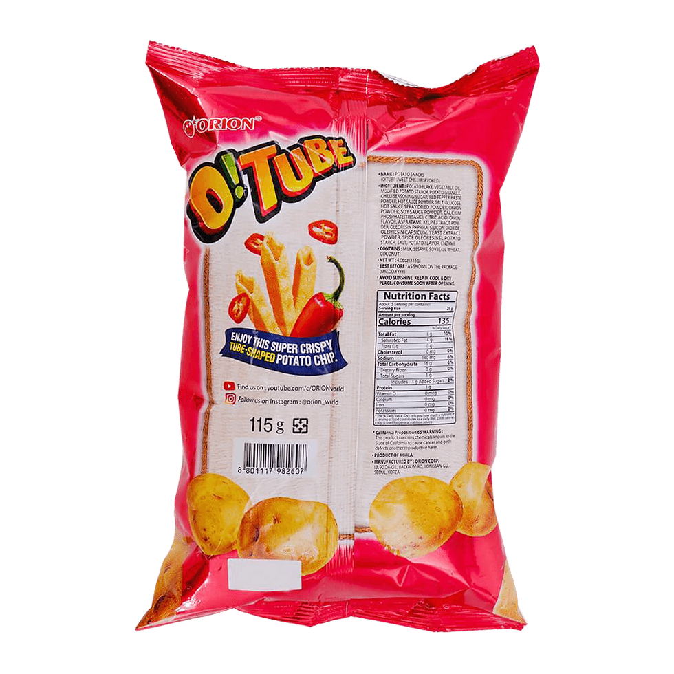 Thumbnail: Orion O! Tube Sweet Chilli – 4.06 oz (115 g)