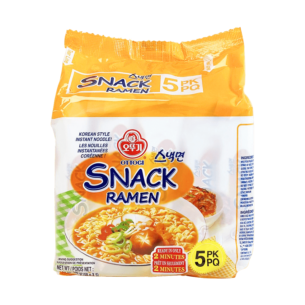 OTTOGI Snack Ramen – 3.04 oz (108 g) × 5 Packs