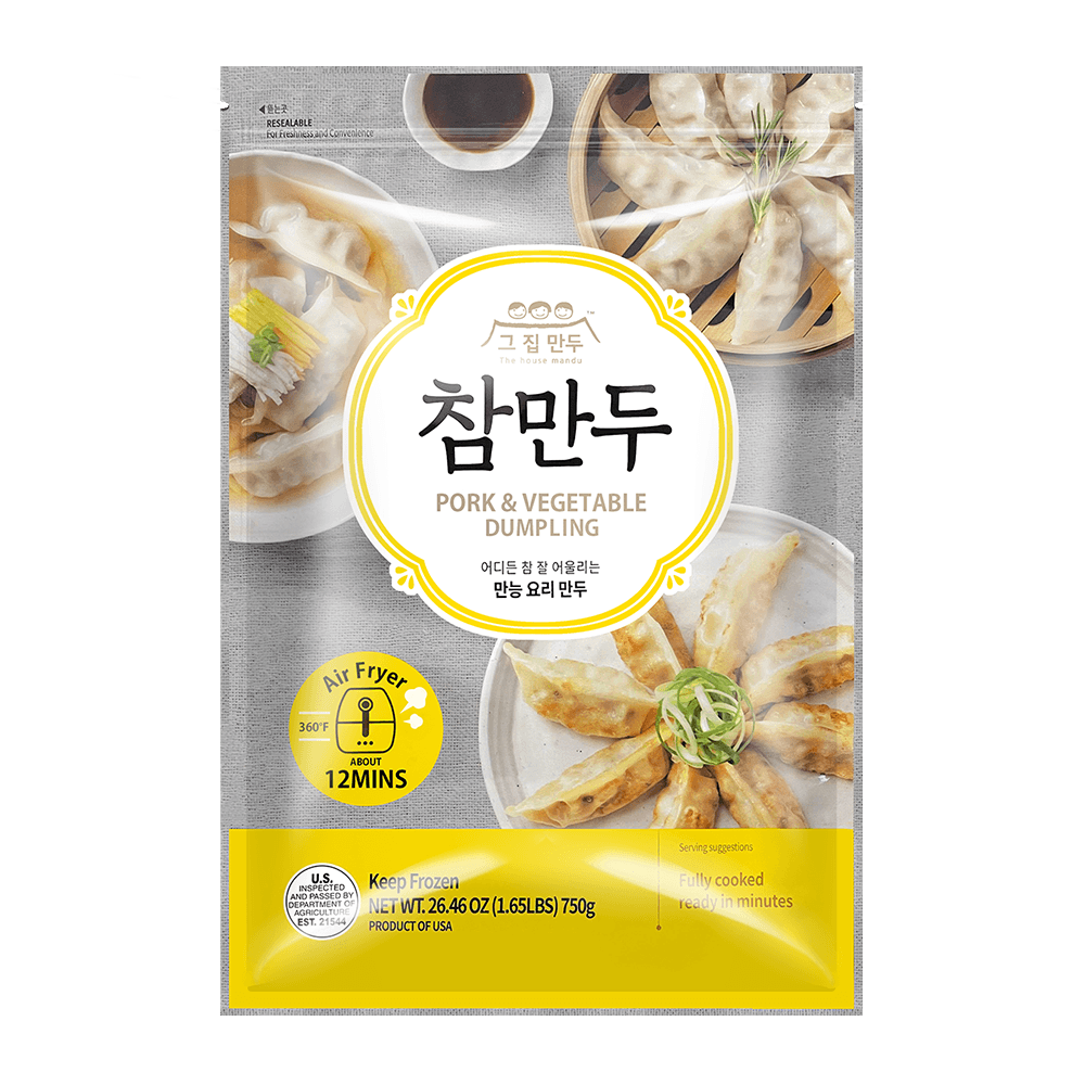 The House Mandu Pork & Vegetable Cham Mandu – 1.65 lb (750 g)