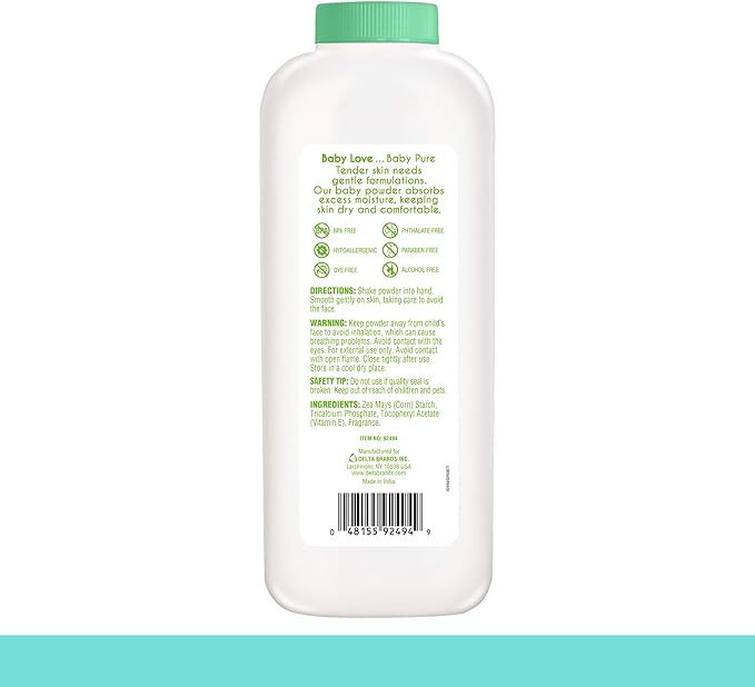 Thumbnail: BabyLove Baby Powder, Pure Cornstarch – 10 oz