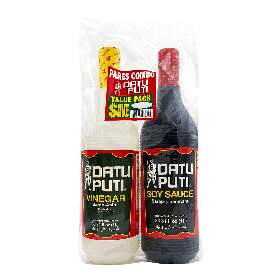 Datu Puti Soy Sauce & Vinegar Value Pack 33.81 FL OZ (1L)