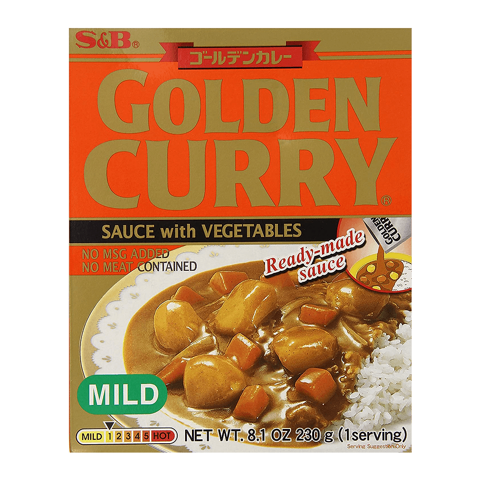 S&B Golden Curry Ready-Made Sauce with Vegetables Mild – 230 g (8.1 oz)