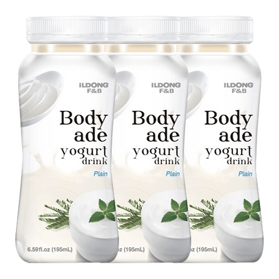 IL DONG Body Ade Yogurt Plain 6.59 fl oz (195ml) × 3 Packs