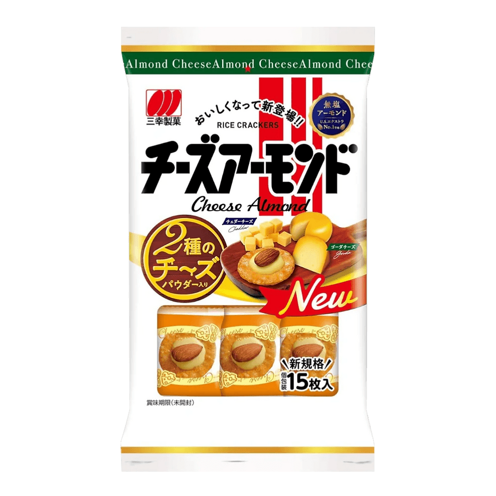 Sanko Seika Cheese Almond Snack – 1.56 oz (44 g)