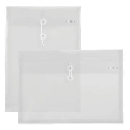 BAZIC String Envelope Letter Size Clear Top/Side Loading (2/Pack ...