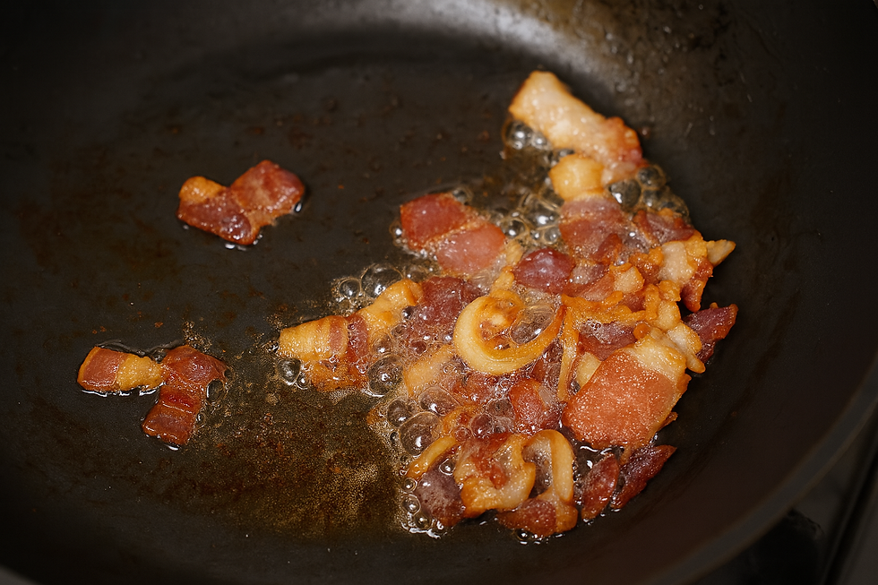 Frying Bacon Bits