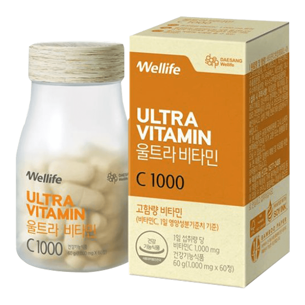 Wellife Ultra Vitamin C 1000 – 60 Tablets (1000 mg × 60)