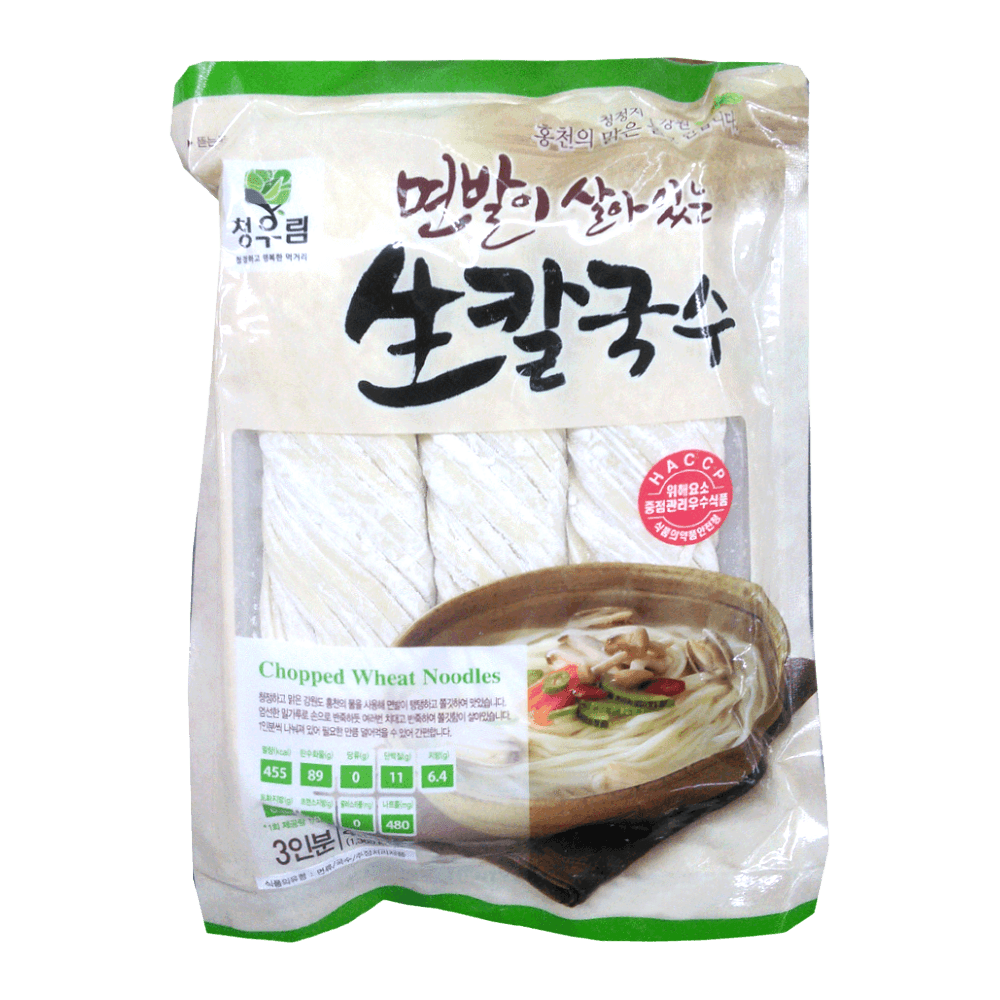 Gangwon Fresh Chopped Noodle 15.87 oz (450g)
