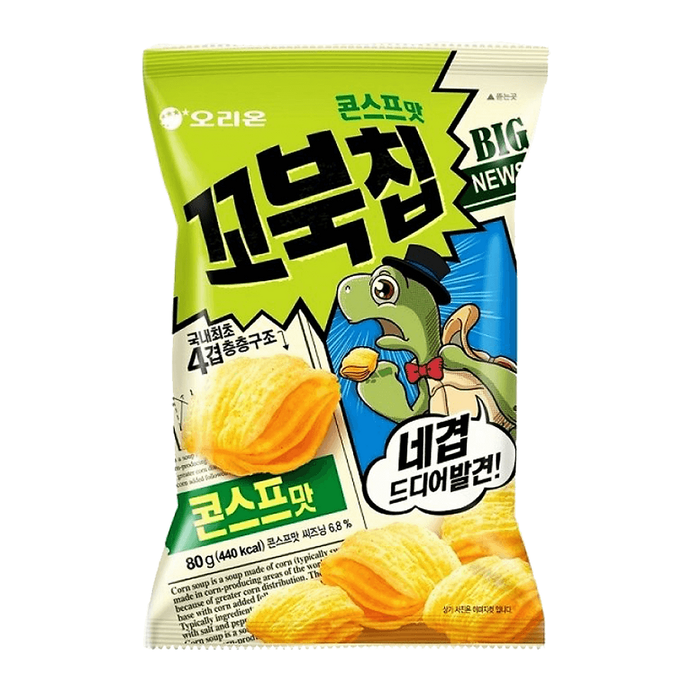Orion Turtle Chips Corn Soup Flavor – 2.8 oz (80 g)