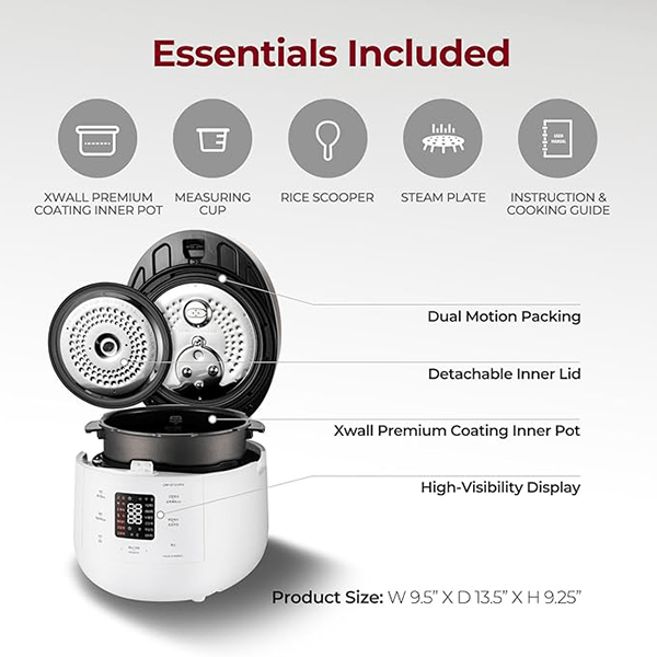 Thumbnail: Cuckoo Electric Pressure Rice Cooker – 6 Cups Matte White (CRP-ST0609FW)
