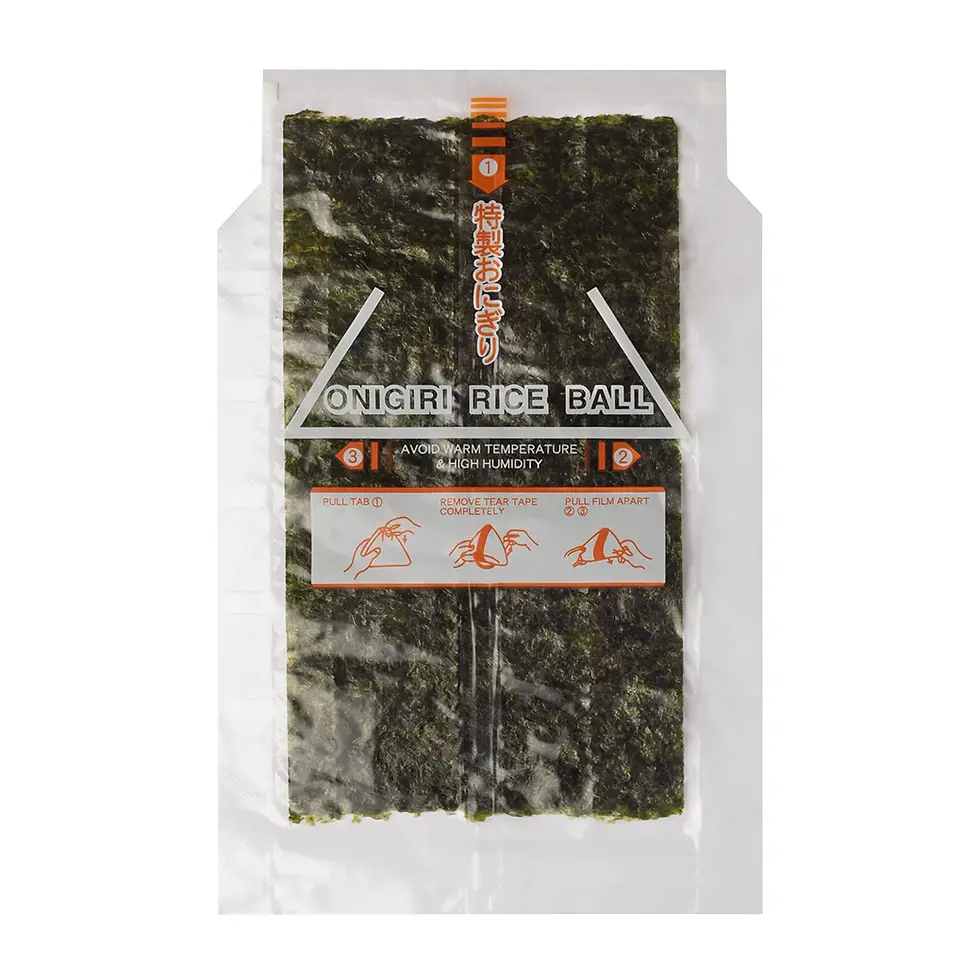 Yamamotoyama Rice Ball Wrap: Individually Packaged Roasted Sushi Nori Seaweed