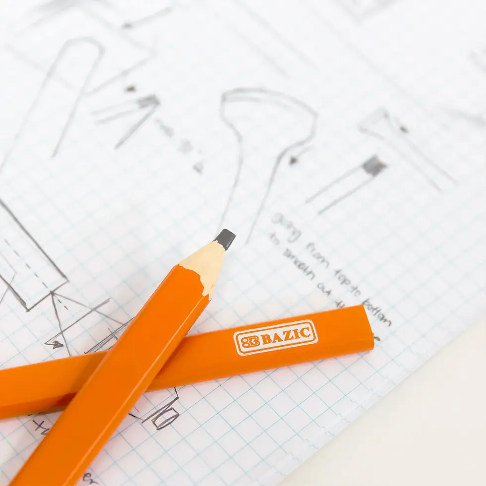 Thumbnail: BAZIC Wood Carpenter’s Pencil – 5 Pack