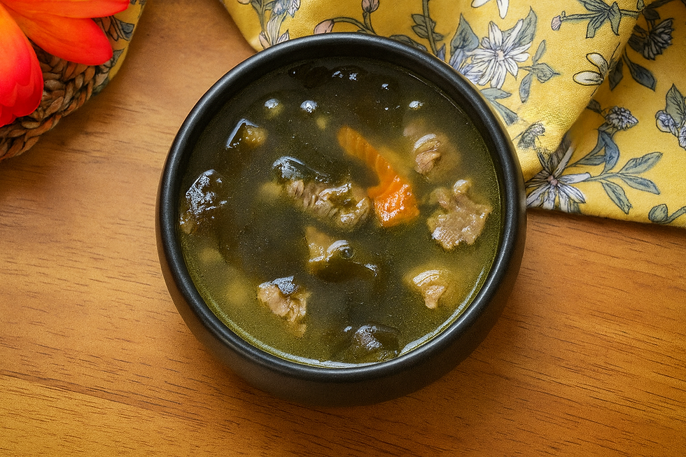 Korean Seaweed Soup with Beef & Pollock