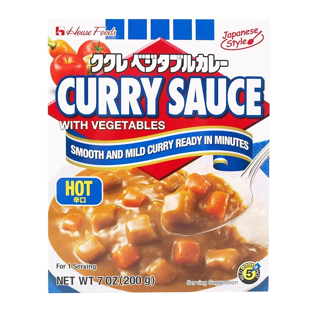 House Foods Curry Sauce Hot – 7 oz (200 g)