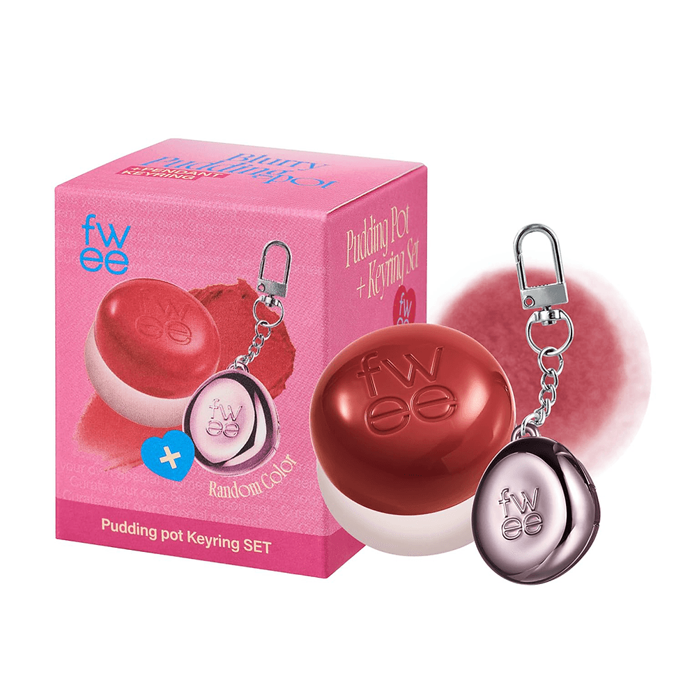 FWEE RS05 Film Keyring Lip & Cheek Blurry Pudding Pot – 0.17 oz (5 g)
