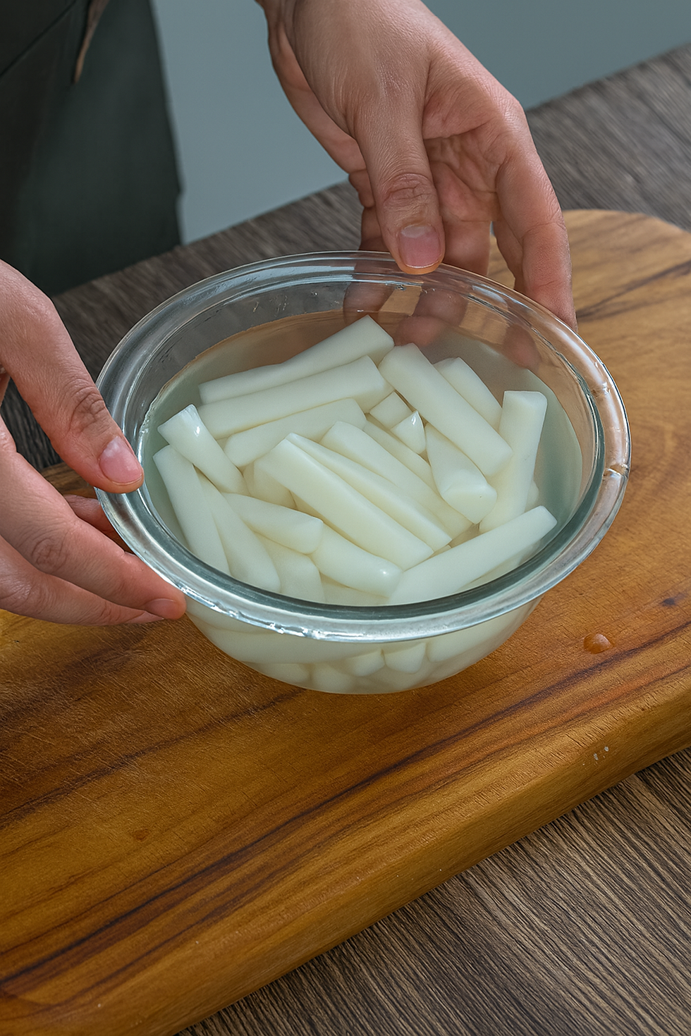 Korean rice cake in water