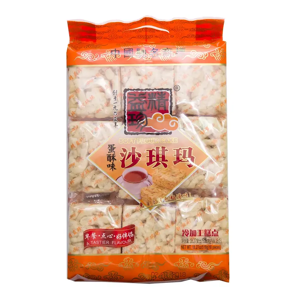 Jingyizhen Sachima Egg-Flavor Soft Flour Cakes – 18.27 oz (518 g)