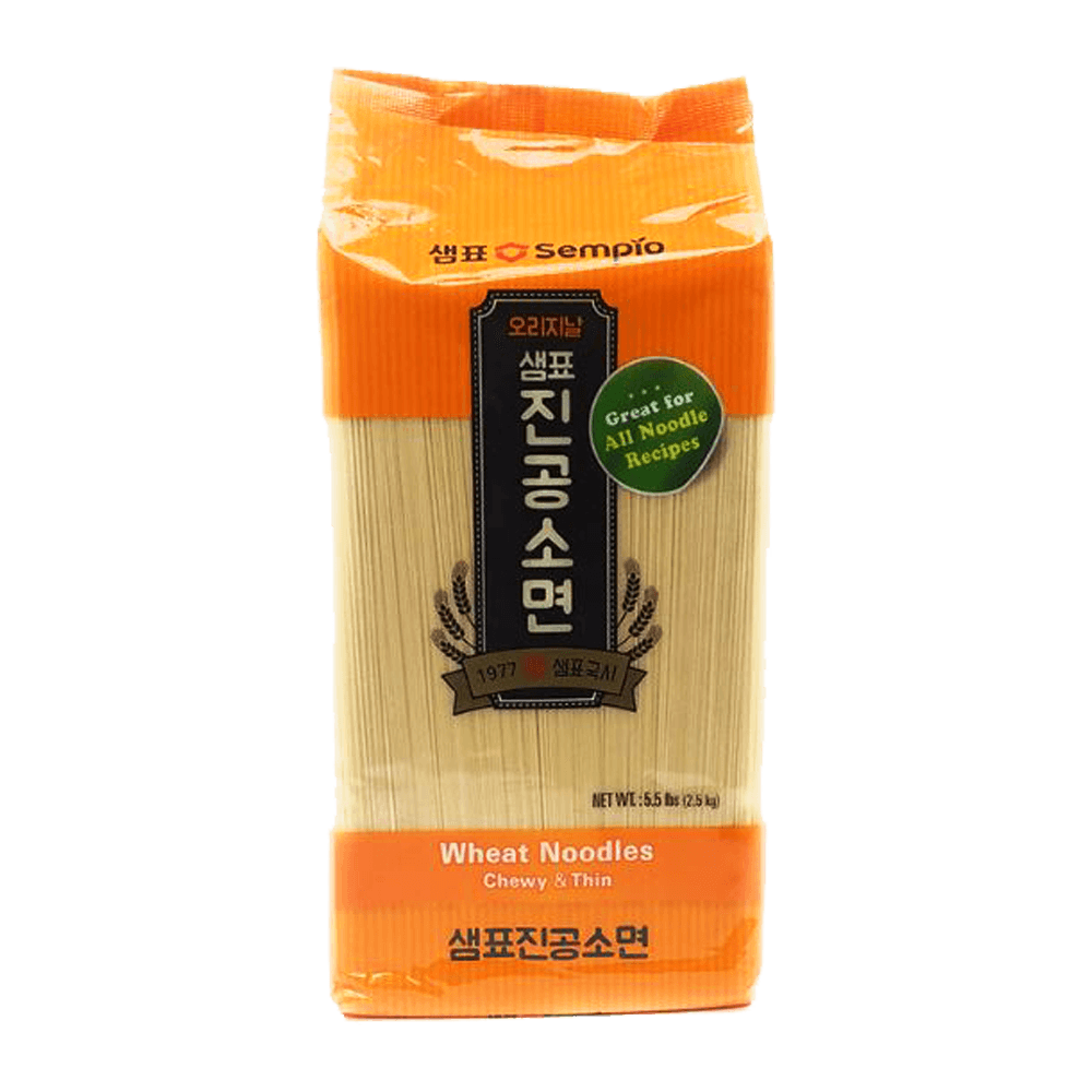 Sempio Wheat Noodles Chewy & Thin 5.5 lb (2.49 kg)