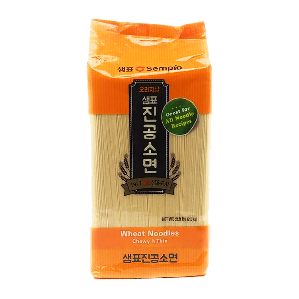 Sempio Wheat Noodles Chewy & Thin 5.5 lb (2.49 kg)