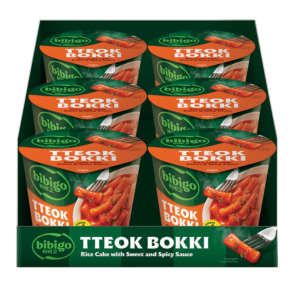CJ Bibigo Tteokbokki Sweet & Spicy 6 Pack – 125 g (4.4 oz Each)