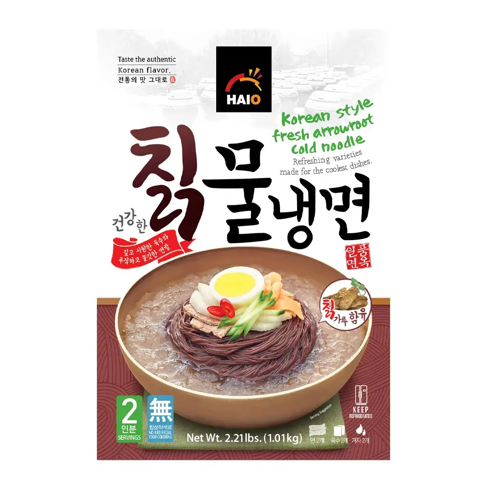 HAIO Korean Style Fresh Arrowroot Cold Noodle 2.21 lb (1.01 kg)
