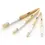 Thumbnail: BAZIC Paint Stencil Brush Round Natural Bristle (4/Pack)
