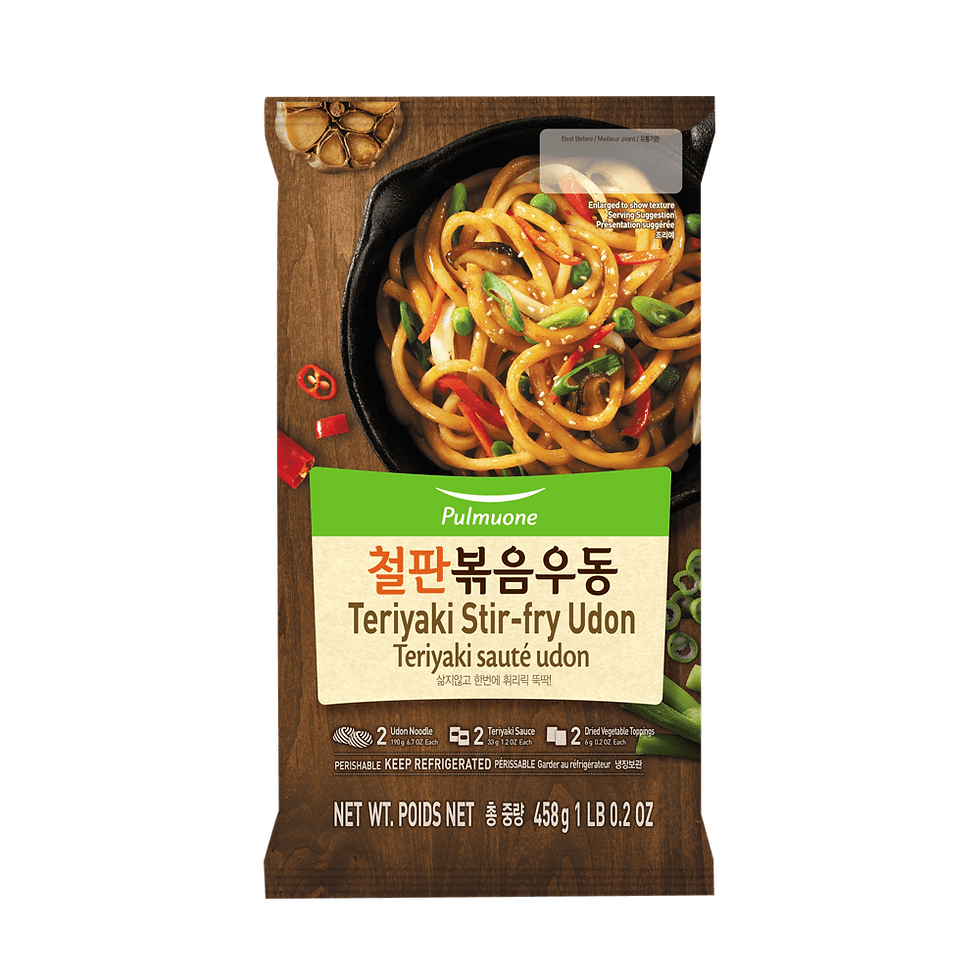 Pulmuone Teriyaki Stir-fry Udon 16.2oz (458g)