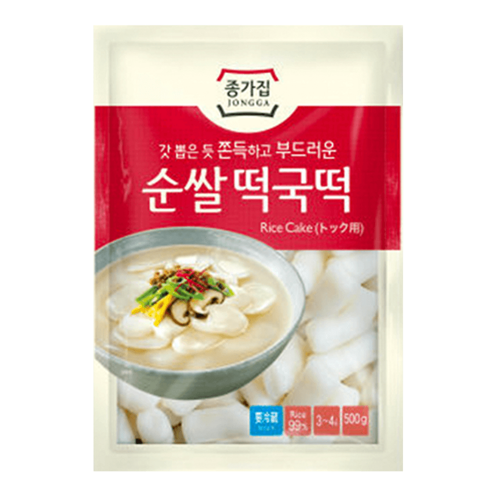 Jongga Rice Cake Sliced Type – 1.1 lb (500 g)